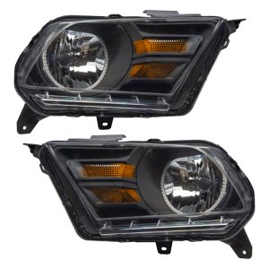 Ford Mustang Headlight Assembly - ORACLE Lighting - Pre-Assembled SMD Halo (Non-HID) - Red - `10-`14 Ford Mustang Headlight Assembly - ORACLE Lighting - Pre-Assembled SMD Halo (Non-HID) - Red - `10-`14